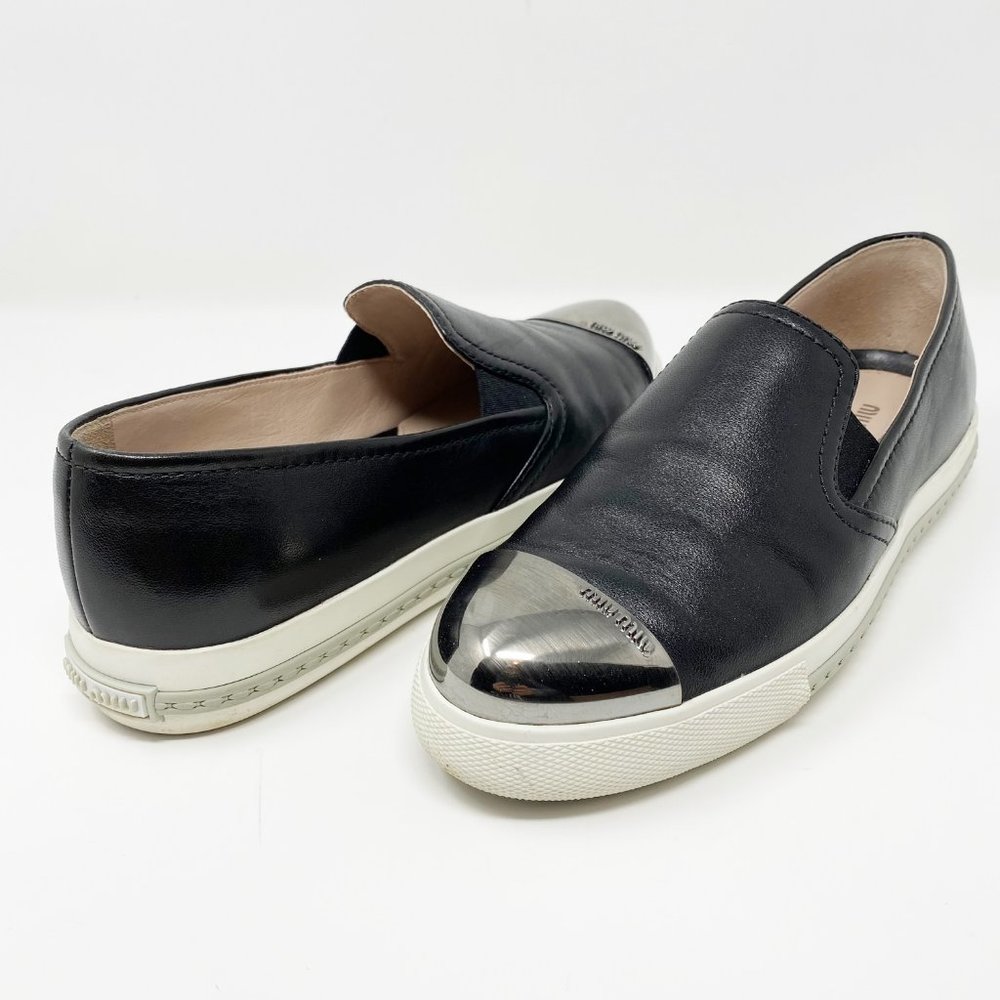 MIU MIU | Nappa Leather Skater Slip On's 6.5/7